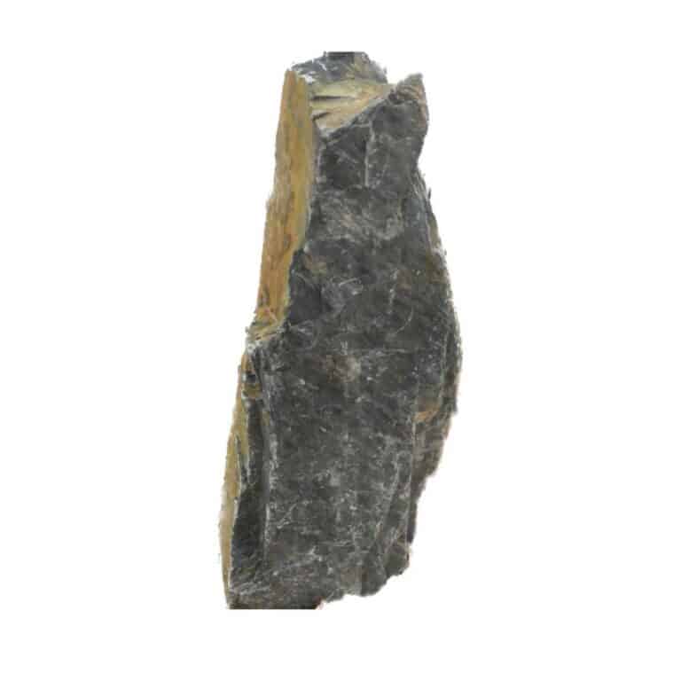 Menhir En Ardoise Noir Pour Jardin - Hauteur 70 à 90 Cm - Poids Environ 40 Kg - Décoratif Et Prêt à Poser